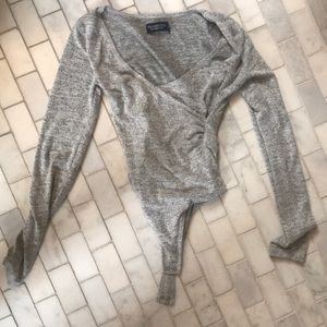 abercrombie grey bodysuit